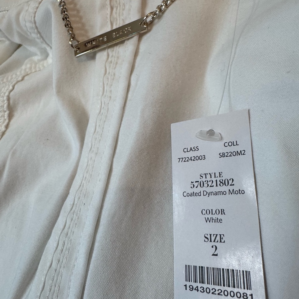 White House Black Market Faux Leather Moto Jacket - Picture 6 of 11